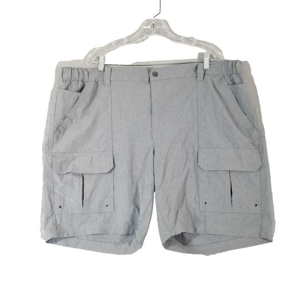 Croft & Barrow cargo hiking shorts men's 48 x 9 Gray Dri-Fit comfort waist